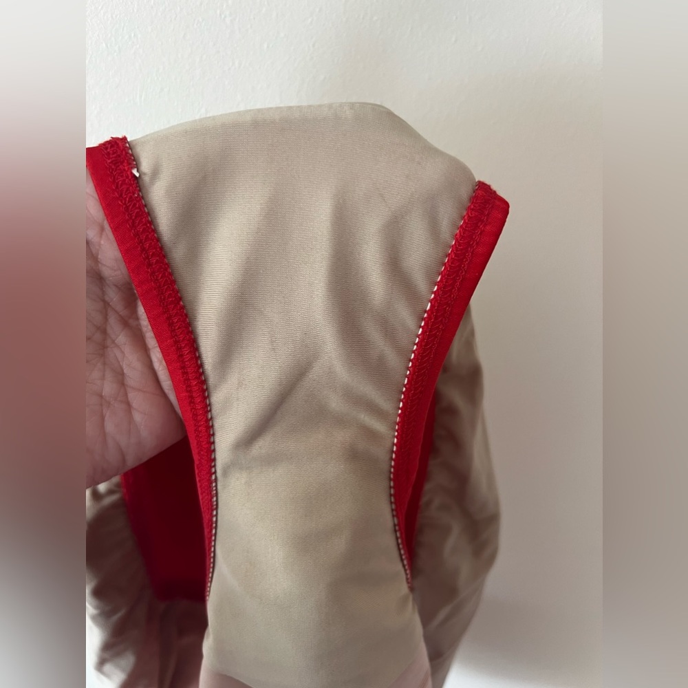 Sea By Monif C Plus Size‎ Red High Waist Bikini Bottom Size 16 - Picture 11 of 11